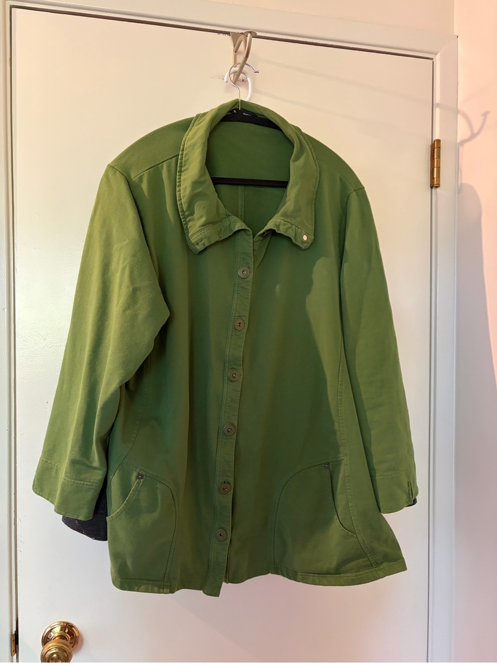 Penningtons Green Utility Button-Front Jacket